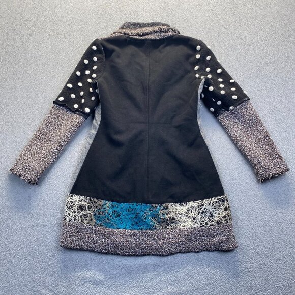 Dor Dor Couture Art-To-Wear Women's Size Small  Button Up Lined Coat - Picture 2 of 13